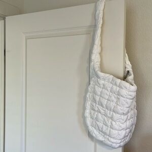 White Fluffy Crossbody or Shoulder Bag NWOT